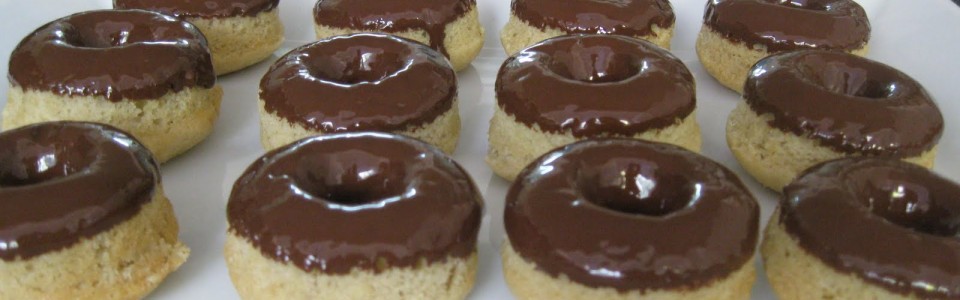 Chocolate glazed baked vegan gluten free donuts + Butternut Squash Soup!