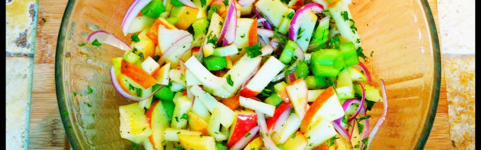 Apple Celery Salad with Lemon Vinaigrette
